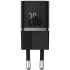 Baseus GaN5 Fast Charger (mini) 1C 20W EU Cluster Black (With: Baseus Dynamic 3 Series Fast Charging Data Cable Type-C to Type-C 100W 1m Cluster Black)